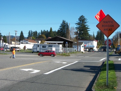 The intersection of Fourth Street and West Avenue is now a four-way stop.