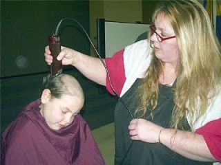 Steven Vaughn was hesitant to submit himself to the electric trimmer at first