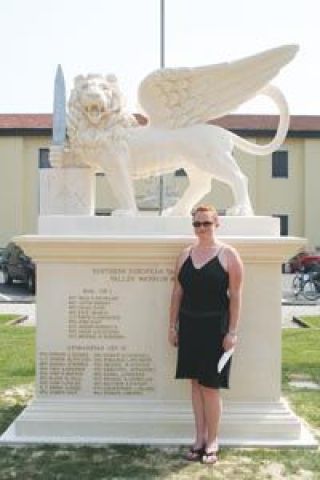 Jessica Hebert attended the dedication for a memorial to her brother