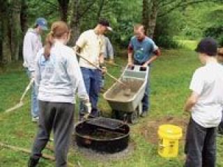 Larry Wyland spent nearly two months creating six new campsites for the River Meadows Park