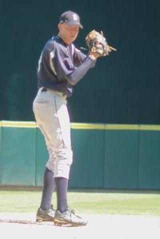 AHS senior southpaw Joey Dettrich prepares to fire another pitch as part of the inaugural Mariners Cup in mid-August at Safeco Field.