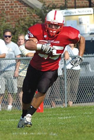 Tim Acker breaks around the corner for RPI during a game this past season. Acker was honored at the end of the year with all-league