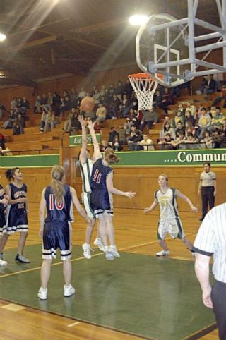 Hailey Wales found herself swarmed with defenders against Christian Faith