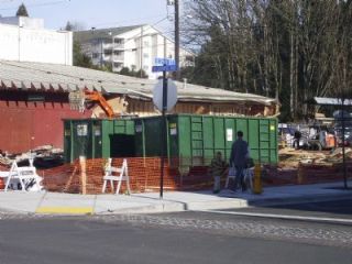 The former parking lot of Arlington Hardware should be expanded floor-space for the building by this summer