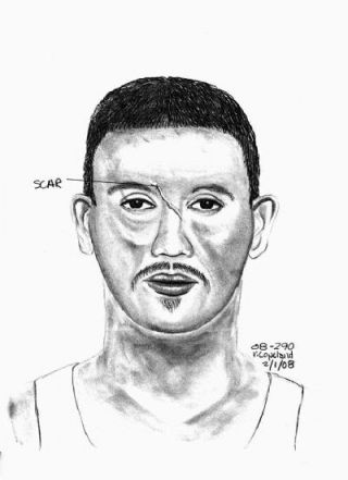 Police sketch of the suspect sought in an attempted luring in Arlington.