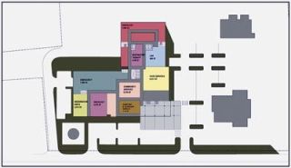 The site plan for the proposed expansion and renovation of the Cascade Valley Hospital and Clinics