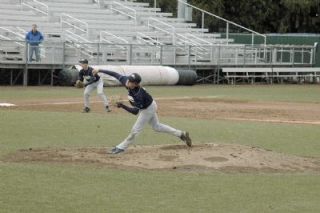 Sophomore pitcher Justin Surber threw all seven innings of Arlingtons 6-4 win over Everett. As he lobs a pitch