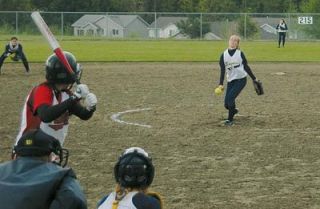 Kate Nicely pitched well in place of the injured Christina Rayner