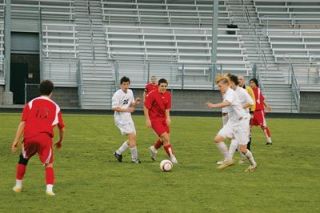 Forward Josh Krieg saw little action up front as Arlington played most of the game in their end of the field.