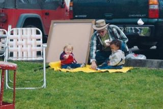 Mark Felton entertains younger Feltons Jayden