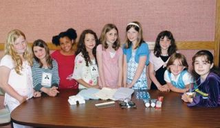 Some of the Activity Day Girls from the Marysville 5th Ward are from left  Arriah Hopkins