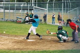 Tim Hancock stays with this pitch and puts it into centerfield.  Hancock closed the night 2-4 with an RBI.