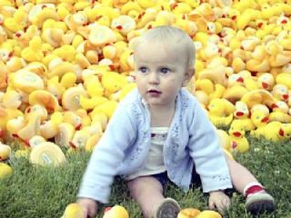 Heidi McKinley takes advantage of a different approach to the Great Stilly Duck Dash this year. Due to high water in the Stillaguamish River