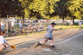 Ladd Lanz had a productive day at the plate for Menzel Lake