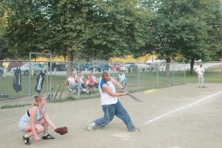 Brian Hardison drives a two-run homerun deep to right field