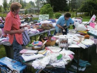 The Stillaguamish Valley Genealogical Society and Librarys 18th annual weekend garage sale boasted donated goods ranging from toys and games to tools and hardware