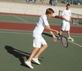 Josh Cobb helped lead Arlingtons No. 2 doubles team to a victory over Oak Harbor.  Cobb and Collin Johnson won 6-2