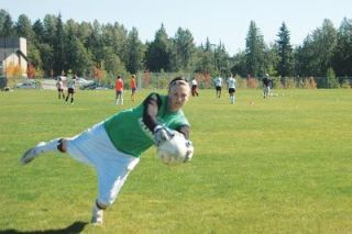 Senior Goalkeeper Andrea Parlin will be counted on by Coach Davis to direct the defense and keep Arlingtons opponents at bay.