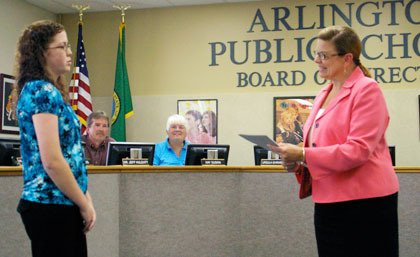 Arlington High School junior Sara Deeter