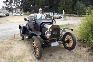 George Grimm learned how to drive on a Ford Model T