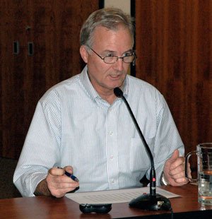 City of Arlington Finance Director Jim Chase informs the Arlington City Council of the proposed 2014 property tax levy on Oct. 14