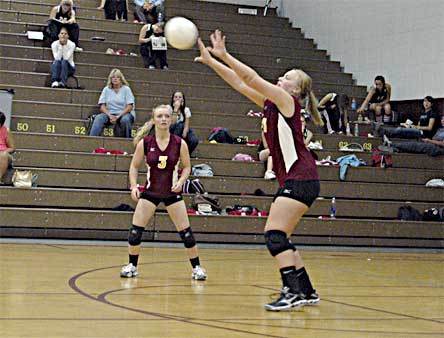 Lakewood sophomore Kaylee Diggs led the team in digs against Coupeville with 24