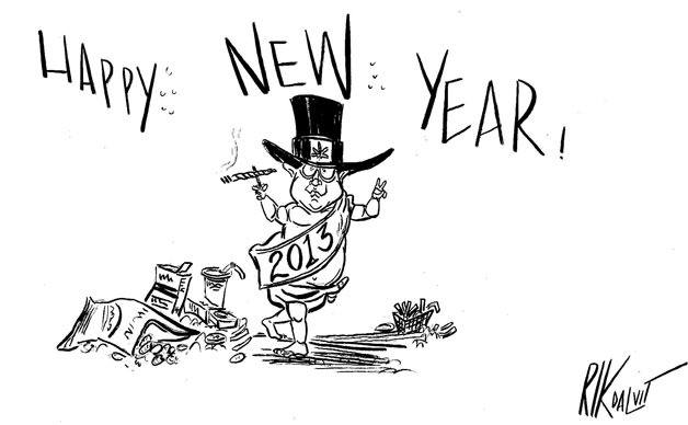 A Happy New Year Dude by Rik Dalvit