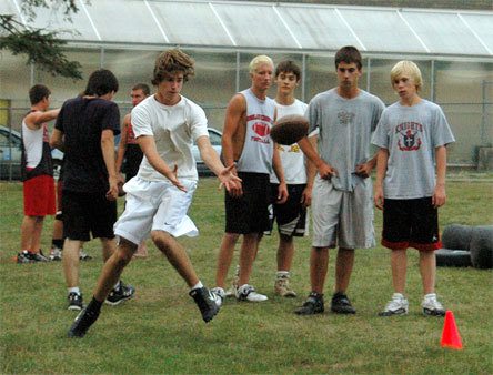 Experienced defender Nels Knutson will likely be getting a lot more playing time on the other side of the ball as well when Highland Christian takes its 11 players through the eight-man football season this fall.