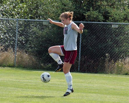 A veteran member of the Arlington soccer team