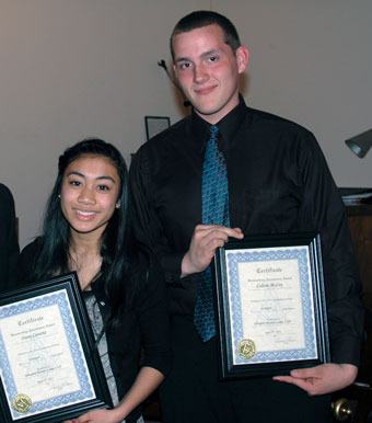 Arlington High School juniors Dana Canaria