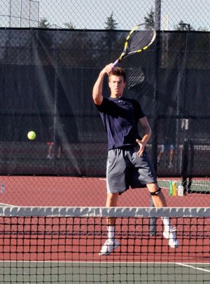 Arlington’s No. 1 singles player Trent Sarver is looking to make it to state this season