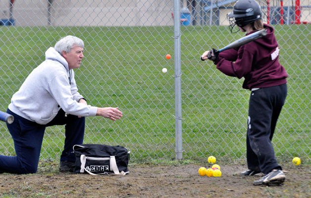 Lakewood softball coach Steve Barker