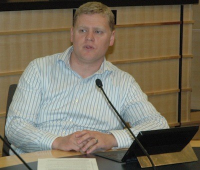 Snohomish County Council member Ken Klein speaks out in favor of the proposed ordinance to designate 4