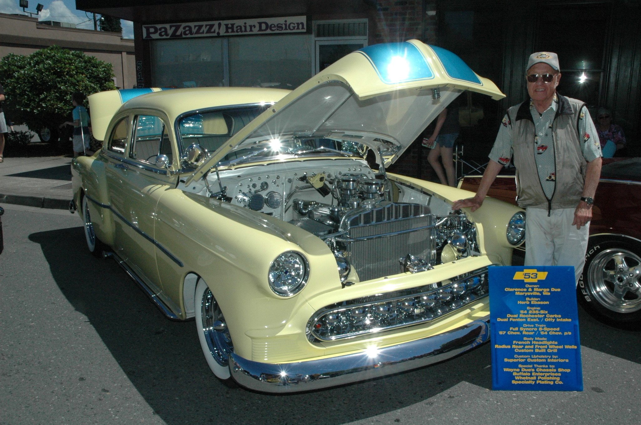Kirk Boxleitner/Staff PhotoMarysville’s Clarence Due shows off his 1950s-era Chevrolet