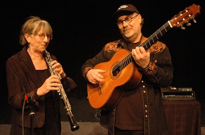 Nancy Rumbel and Eric Tingstad perform as folk duo 'Tingstad & Rumbel' at the Linda M. Byrnes Performing Arts Center