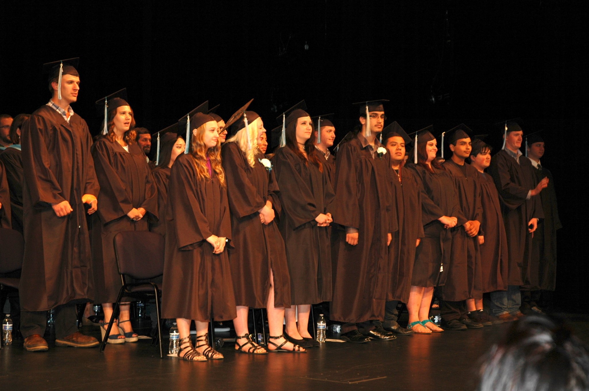 Kirk Boxleitner/Staff PhotoWeston High School’s graduating class of 2016 was lauded for earning diplomas while shouldering responsibilities such as full-time employment and parenthood.