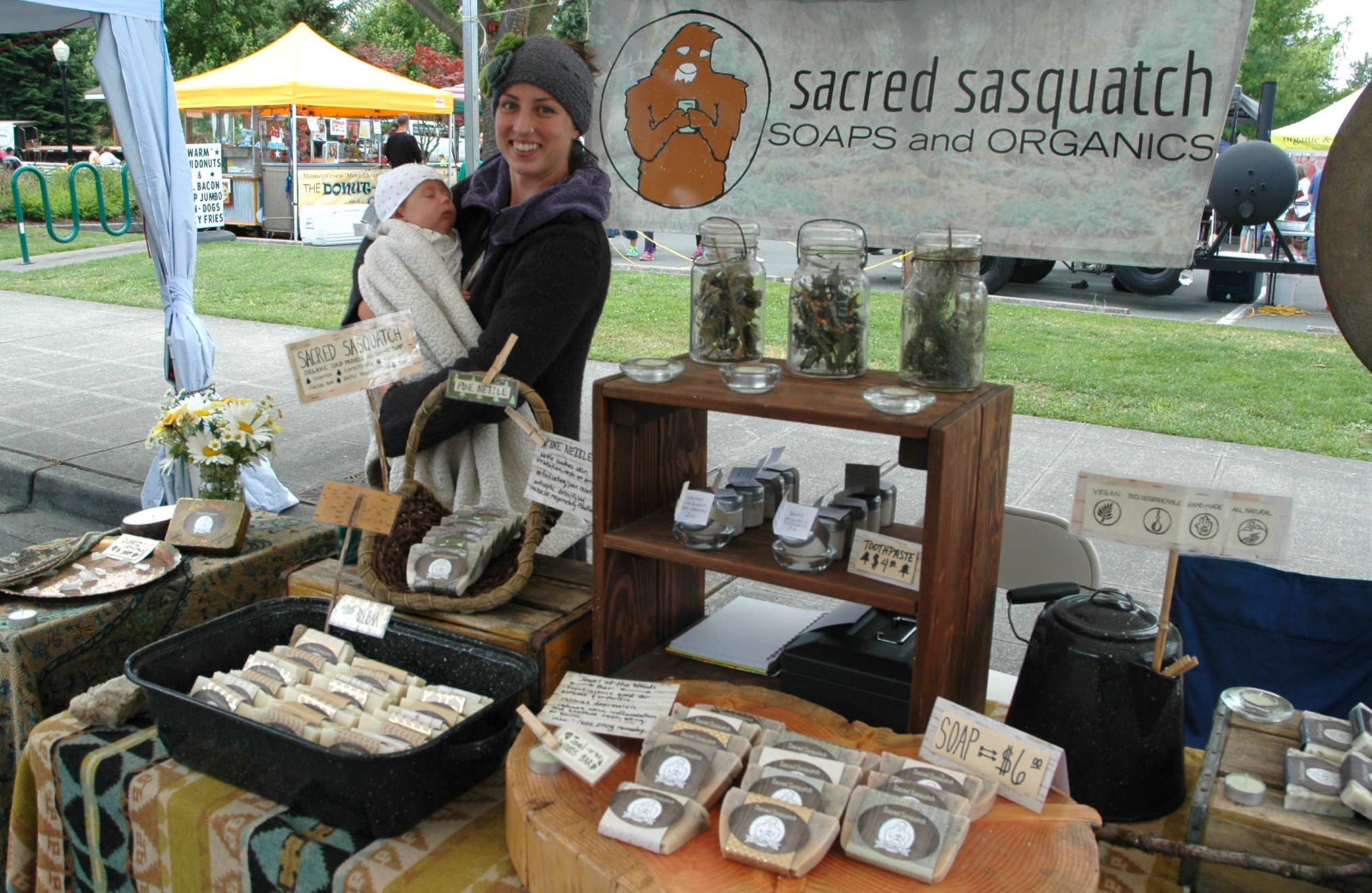 Kirk Boxleitner/Staff PhotoArlington’s Hannah King-Jahnke sells Sacred Sasquatch Organic Body Care products