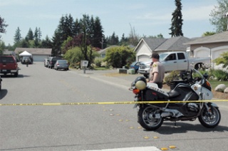The 5100 block of 109 Place NE in unincorporated Marysville was cordoned off after a homicide was reported there on the morning of June 2.