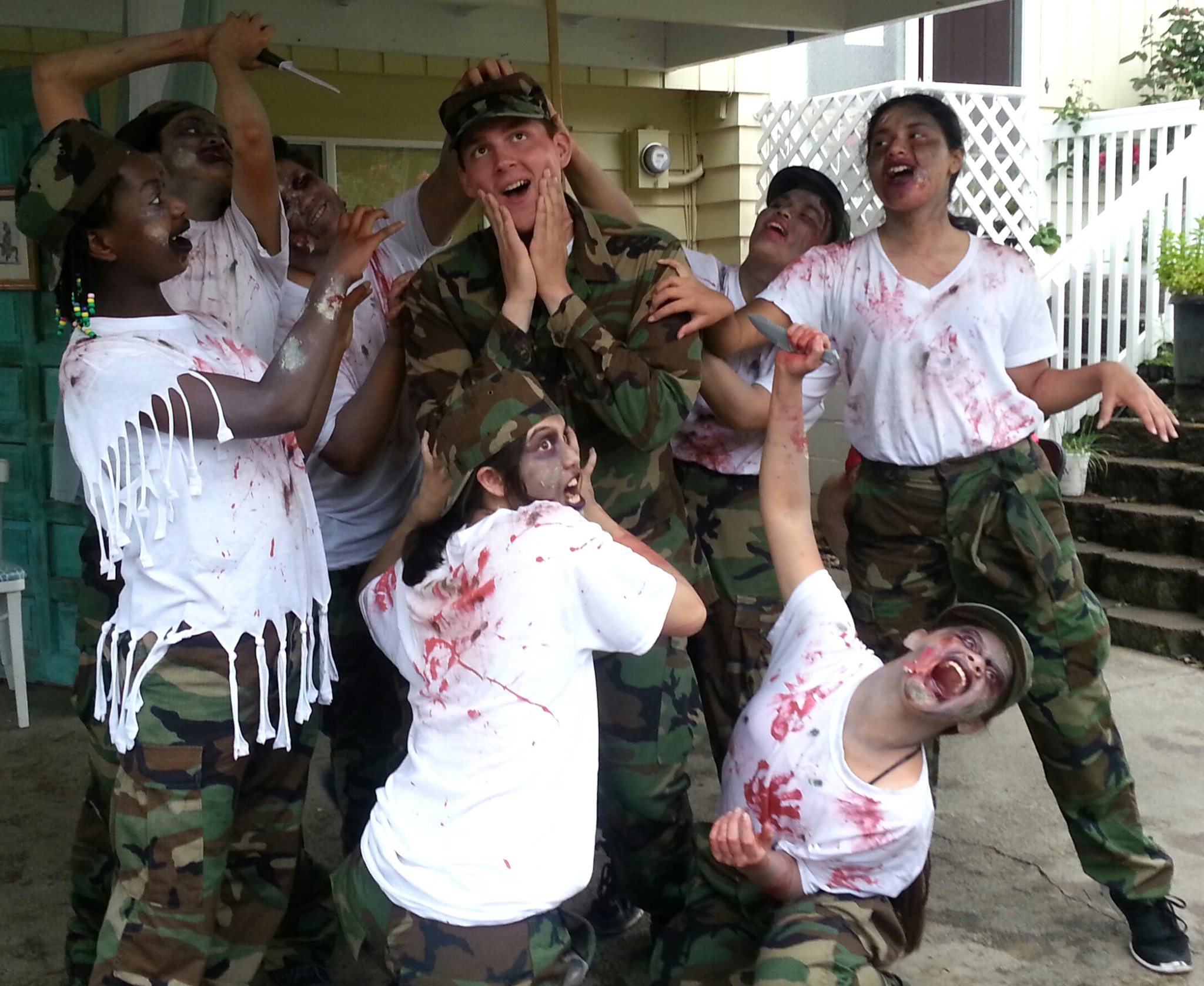 Courtesy PhotoCadets from the Arlington High School Air Force Junior ROTC shuffled to the beat of “Thriller” down Olympic Avenue during the Fourth of July to recruit new members.