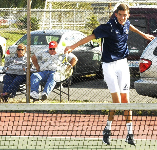 Connor Gutherie finished with a backhand.