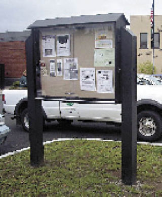 A kiosk for information about downtown Arlington has been installed near City Hall thanks to the efforts of the Downtown Arlington Business Association which paid for the weather-proof bulletin board as a portion of its lodging tax grant from the city of Arlington. The grant was also used to advertise DABA events across the state of Washington and to create a brochure on the many activities in the historical downtown area. DABA is seeking candidates to hold officer positions to help plan events that raise money for more events that attract visitors into town. Elections will be held Dec. 3. DABA meets 8 a.m. on the first and third Wednesdays at The Quiltmakers Shoppe