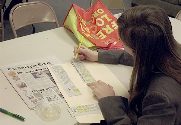 Contestants in the broadcasting category of the homeschool competition used portions of stories in the Arlington Times as their source of news.