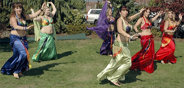 Belly dancers were among those who performed at the Art in the Park in Arlington over the weekend.