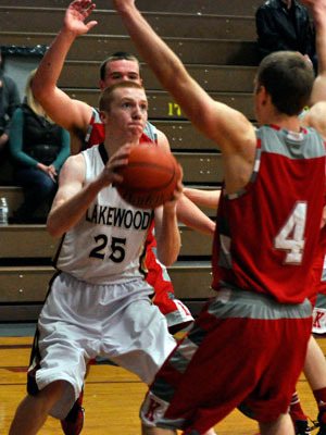 Lakewood junior Eljay Johnson prepares to shoot during the Jan. 2 home game against King’s High School.
