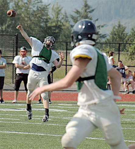A quarterback at Highland Christian’s eight-man football program