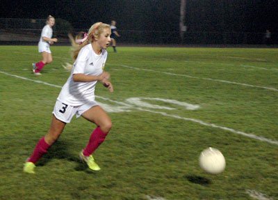 Lakewood’s Kendal Hurd advances the ball during the Cougars’ 2-0 victory over Sultan on Oct. 24.