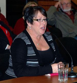 Debora Nelson describes herself as a team player with strong community ties during her interview with the Arlington City Council on Nov. 16.