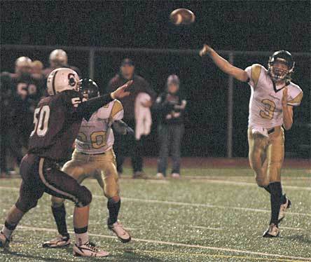 Andy Smith attempts a pass this past fall.