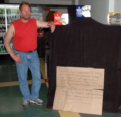 Dennis Murphy is keeping the doors of Arlington Tobacco Express open