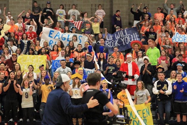 Although only two-thirds of the Arlington High School student body was available to take part in the lip-dub taping before winter break